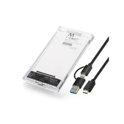 Ewent Carcasa USB 3.2 Gen 1 para SATA 2.5" USB-C y USB-A