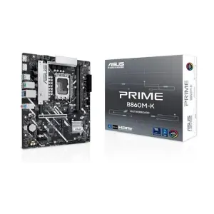 Asus Prime B860M-K Placa Base MicroATX Intel LGA 1851, 2x DDR5, 2x M.2, PCIe 4.0, HDMI, USB 3.2