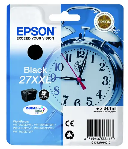 Epson Tinta Negra Workforce WF-3000/7000 - Nº27XXL Super Capacidad