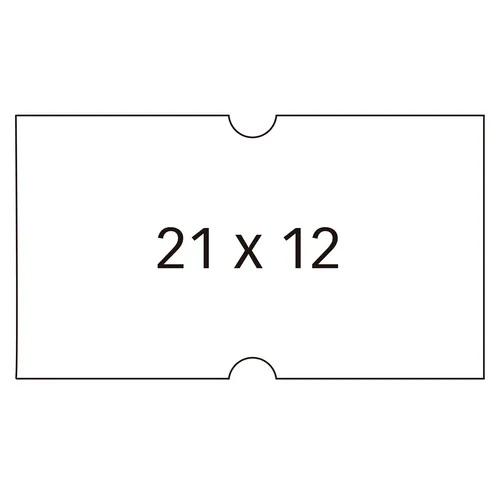 Apli Etiquetas Para Etiquetadora De Precios 21X12mm Blancas - 6 Rollos De 1000