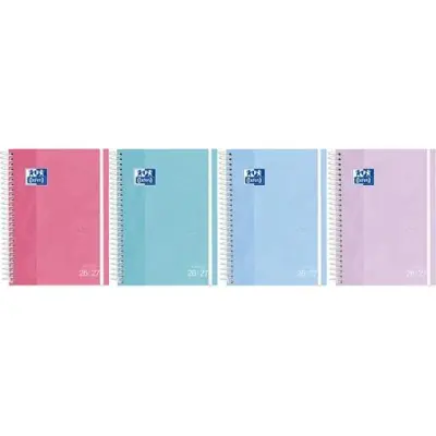 Oxford Agenda Escolar Touch Pastel Espiral 4º T/Extradura Surtido 2026-2027