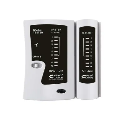 Nanocable Testeador de Cables RJ11/RJ12/RJ45