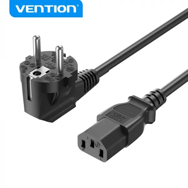 Vention Cable de Alimentación EU a C13 1.8m Negro
