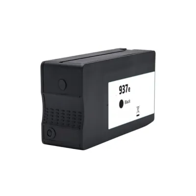 Generico HP 937e XL Negro Cartucho de Tinta Pigmentada - Reemplaza 4S6W9NE/4S6W5NE (Chip reforzado contra actualizaciones)