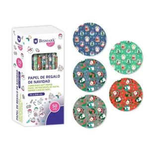 Bismark Rollo de Papel Regalo Navidad Papá Noel 70cm x 200cm - 5 Diseños