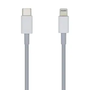 Aisens Cable USB Type C a Lightning 2A 2M Carga Rápida Blanco