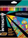 Bic Intensity Triangle - Caja de 24 Lápices Triangulares 3.20mm Sin Madera Colores Surtidos