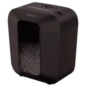 Fellowes LX25 Destructora de Papel Manual P-4 - Destruye Hasta 6 Hojas - 11.5L - Negro