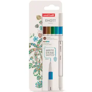 Uni-Ball Emott Rotuladores De Escritura Y Dibujo Colores Tropicales Estuche 5 Ud