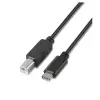 Aisens Cable USB 2.0 Impresora Tipo USB-C/M a B/M Negro 1.0M