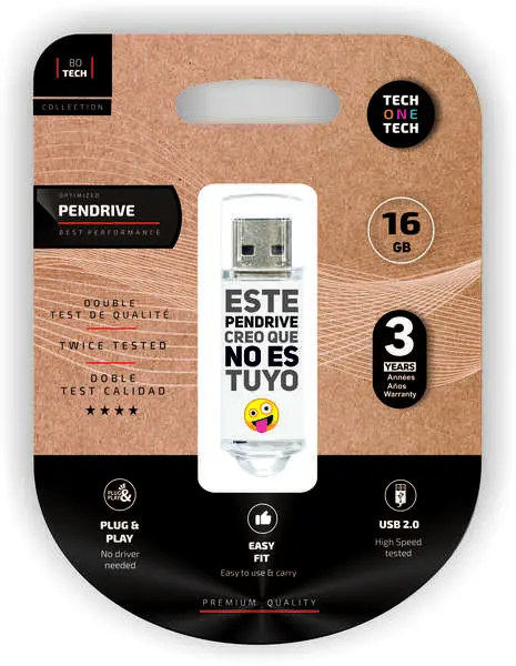 TechOneTech Memoria USB 2.0 16GB Pendrive