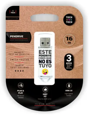 TechOneTech Memoria USB 2.0 16GB Pendrive