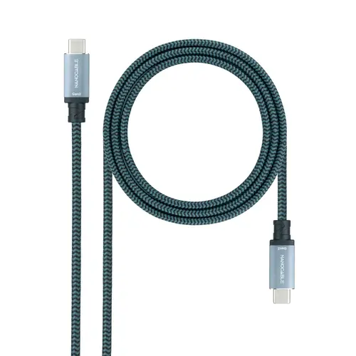 Nanocable Cable Usb 3.1Gen2 5A Usb-C/M-Usb-C/M 2 M