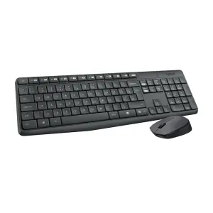 Logitech MK235 Pack Inalámbrico Teclado y Ratón 3 Botones Uso Ambidiestro Negro