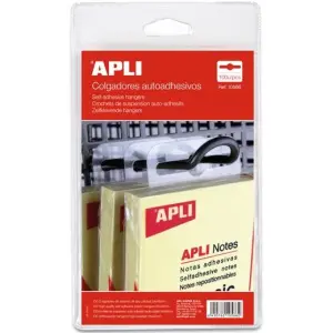 Apli Colgadores Autoadhesivos 34x48mm Pack 100u Plástico Transparente