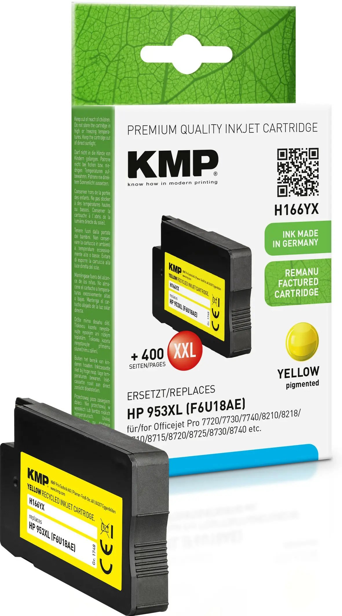 HP Tinta Amarillo 953XL para OfficeJet Pro 8710/8720/8730/8740