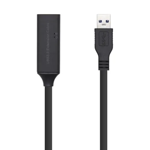 Aisens Cable Extensión Usb 3.0 Prolongador Con Amplificador, Tipo A Macho A Tipo A Hembra, 10 Metros
