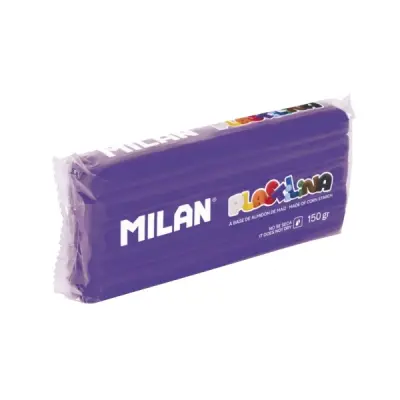 Milan Plastilina de 150gr - Almidón de Maíz - Sin Gluten - Color Lila - Mezclable
