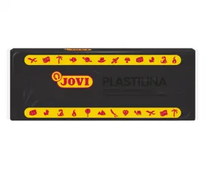 Jovi Caja de 15 Pastillas de Plastilina 150gr - Pasta de Modelar Vegetal Color Negro
