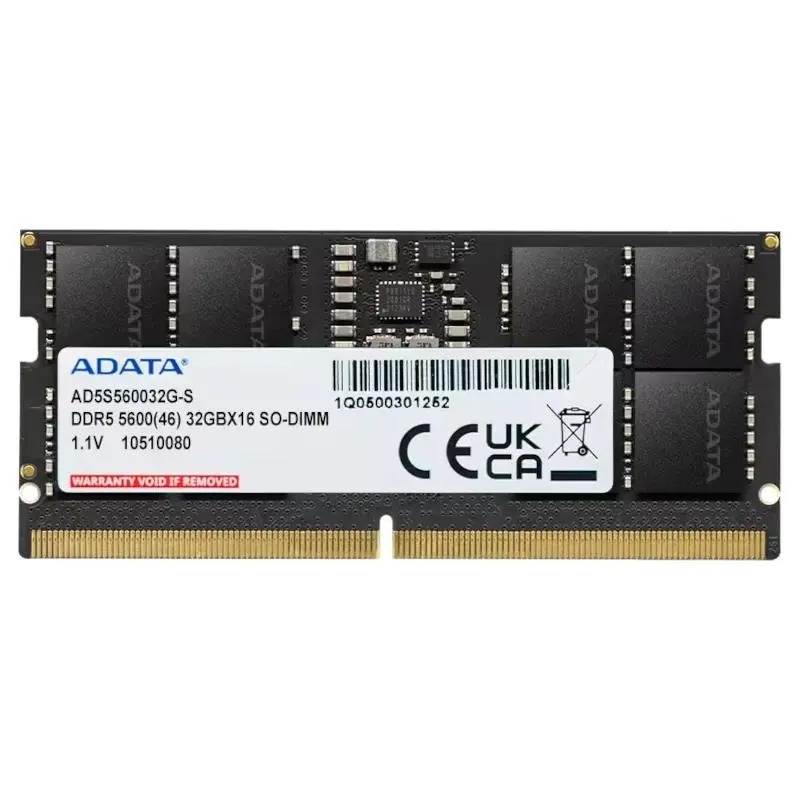 A-DATA 32GB DDR5 5600MHz SODIMM RAM AD5S560032G-S