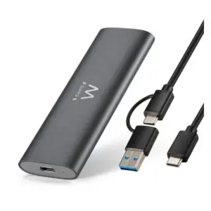 Ewent Carcasa USB 3.2 Gen 2 M.2 NVMe y SATA PCIe