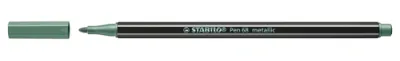 Stabilo Rotulador Pen 68 Metallic Verde Metálico Caja 10 Ud