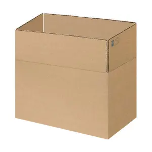 Dohe Cajas de Embalaje 4 Solapas 500x340x310mm Cartón Canal 3mm Resistente y Duradero