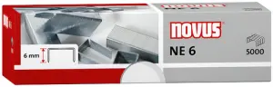Novus Grapas NE 6 para Grapadoras Eléctricas - Caja de 5000 Unidades