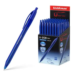 ErichKrause Bolígrafo Automático U-208 Matic - Ultra Glide Technology - Tinta Azul