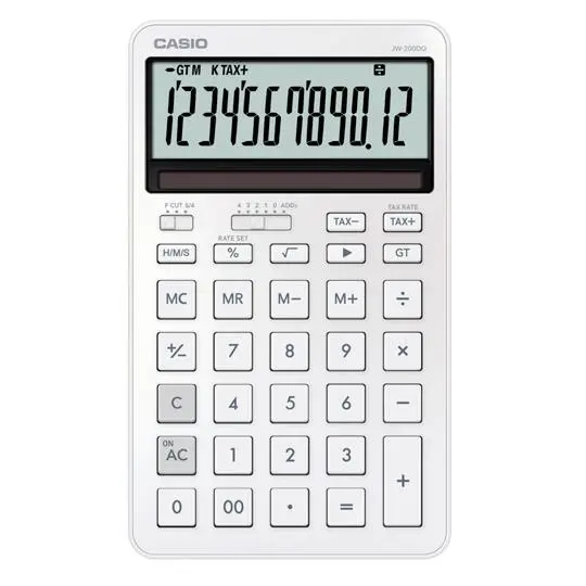 Casio Calculadora de Oficina Sobremesa 12 Dígitos Blanca