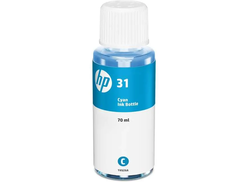 HP Tinta Bote Cian Smart Tank Wireless Nº 31 para Impresoras 450, 455, 457, 7005, 7305