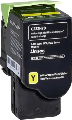 Lexmark Cartucho de Tóner Original Amarillo para C2325/C2425/C2535/MC2325/MC2425/MC2535/MC2640