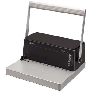 Fellowes Encuadernadora Manual A4 Metal 100 - Perfora 20 Hojas, Encuaderna 450 Hojas