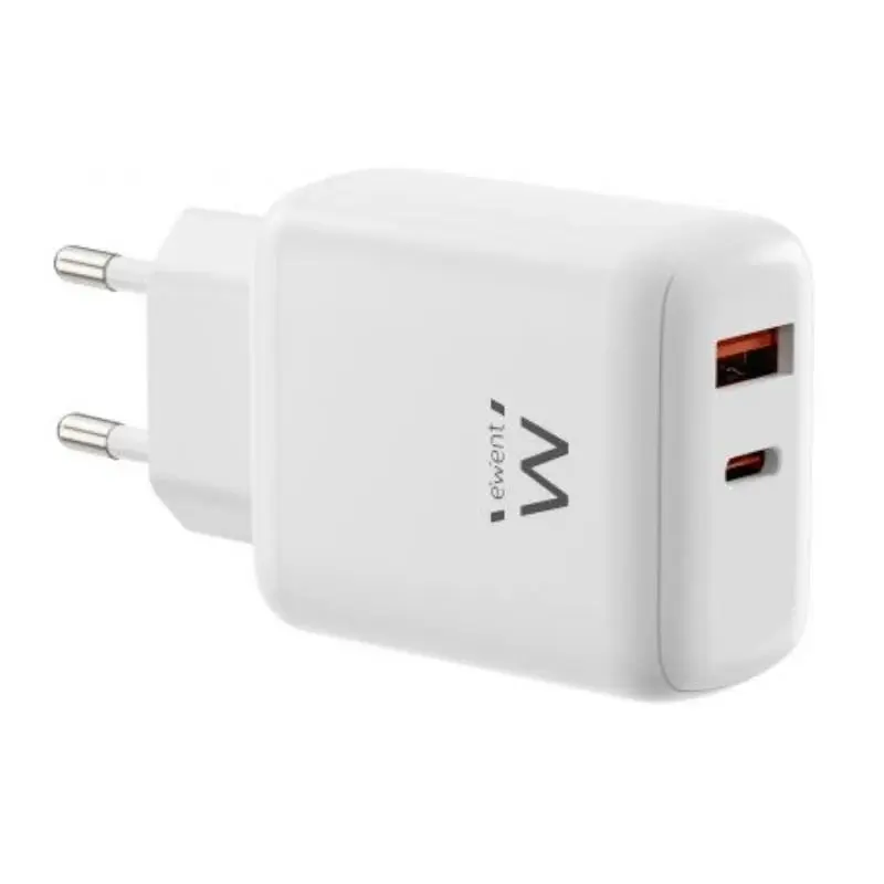 Ewent EW1329 Cargador Universal Blanco AC Carga Rápida para Dispositivos Móviles