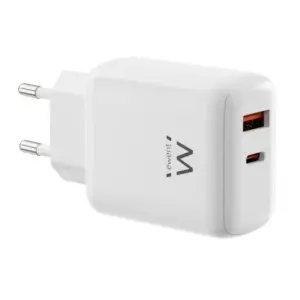 Ewent EW1329 Cargador Universal Blanco AC Carga Rápida para Dispositivos Móviles