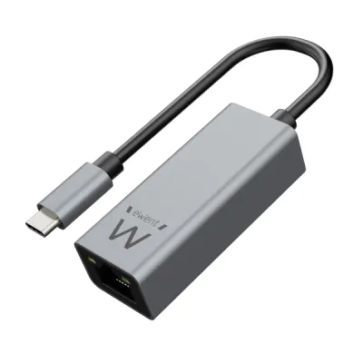 Ewent Adaptador De Red Gigabit USB-C Aluminio