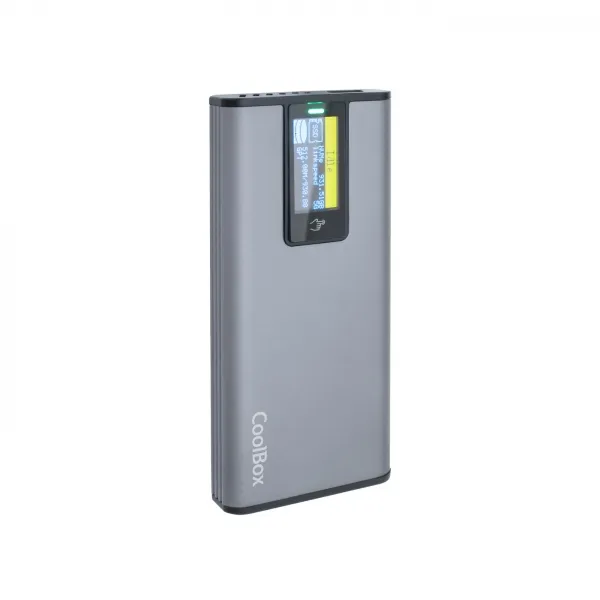 CoolBox Caja SSD M.2 NVME/SATA con Pantalla LCD Minichase PS32