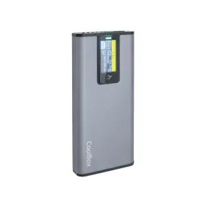 CoolBox Caja SSD M.2 NVME/SATA con Pantalla LCD Minichase PS32