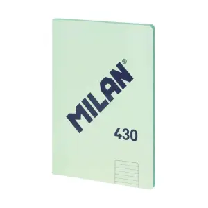 Milan Libreta Encolada A4 Pautado 7mm 48 Hojas 95 gr/m2 Tapa Blanda Verde