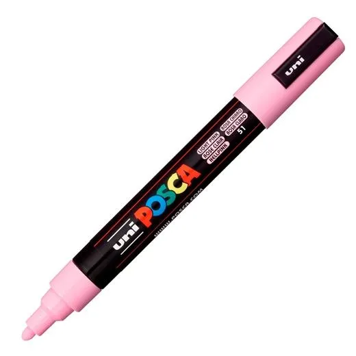 Posca Marcador  Pc-5M No Permanente Punta Forma De Bala 1,8 - 2,5 Mm Rosa Claro