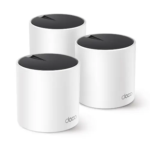 Punto De Acceso Interior Mesh Wifi 6 Tp-Link Deco X55 Pack 3U Ax3000 2X2/Ht160 2402Mbps + 2X2 574Mbps 2 Antenas 3P Giga