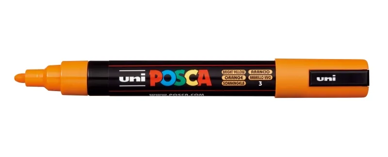POSCA PC-5M Marcador No Permanente Naranja Medio Alta Precisión