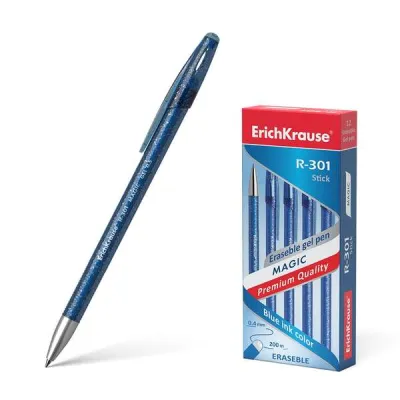ErichKrause R-301 Magic Gel Bolígrafo Borrable 0.5mm Tinta Azul Semitransparente