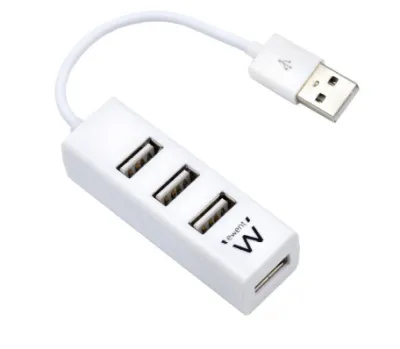 Ewent Mini-Hub USB 4 Puertos Blanco