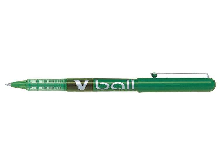 Pilot Boligrafo De Tinta Liquida V Ball 05 Rollerball - Punta De Bola Redonda 0.5Mm - Trazo 0.3Mm - Color Verde