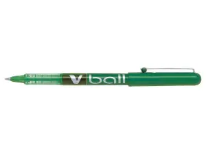 Pilot Bolígrafo V Ball 05 Rollerball Tinta Líquida 0.5mm Verde