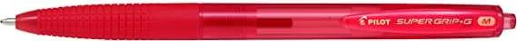 Pilot Boligrafo De Bola Retractil Supergrip G - Punta Redonda 1.0Mm - Trazo 0.4Mm - Tinta De Aceite - Grip Ergonomico - Color Rojo