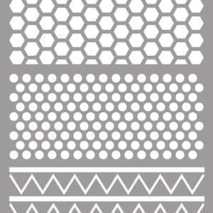 La Pajarita Stencil St-14 Plantilla Decorativa Modelo Textures