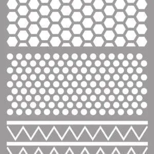 La Pajarita Stencil St-14 Plantilla Decorativa Modelo Textures