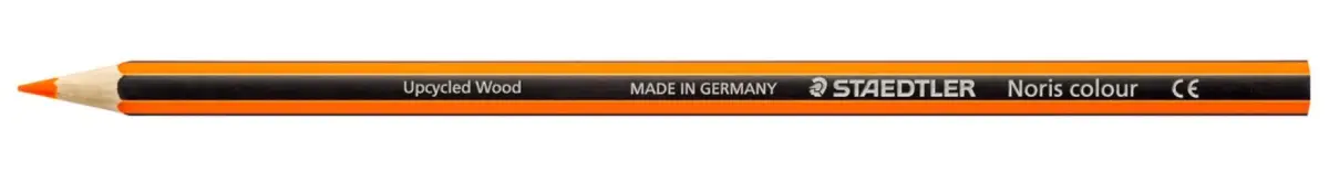 Staedtler Noris Colour 185 Lápiz Hexagonal Naranja - Resistencia a la Rotura - Material Wopex